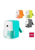 Temperówka szkolna ręczna na korbkę mix DELI. Wydawca: DELI. SmakLiter.pl Opakowanie Temperówka szkolna ręczna na korbkę mix DELI