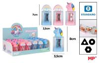 Temperówka z pojemnikiem - jednorożec/tęcza (24sz). Wydawca: MP Main Paper. SmakLiter.pl Opakowanie Temperówka z pojemnikiem - jednorożec/tęcza (24sz)