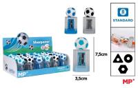 Temperówka z pojemnikiem - piłka nożna (24szt). Wydawca: MP Main Paper. SmakLiter.pl Opakowanie Temperówka z pojemnikiem - piłka nożna (24szt)