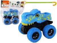 Terenówka pchacz Tyranozaur niebieski. Wydawca: Leantoys. SmakLiter.pl Opakowanie Terenówka pchacz Tyranozaur niebieski