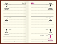 Terminarz 2026 B6 tygodniowy Premium Lux. Autor: O-Press sp. z o.o.. SmakLiter.pl Okładka książki Terminarz 2026 B6 tygodniowy Premium Lux