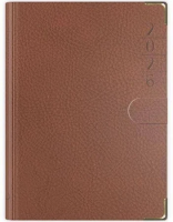 Opakowanie Terminarz 2026 B7 lux z zapinką brązowy