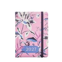 Opakowanie Terminarz 2027 tygodniowy B6+ Kwiaty gumka MIX