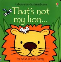 Opakowanie That's not my lion...