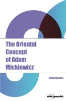 The Oriental Concept of Adam Mickiewicz. Autor: Novruzov Rafig. SmakLiter.pl Okładka książki The Oriental Concept of Adam Mickiewicz