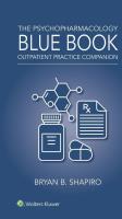 Okładka książki The Psychopharmacology Blue Book