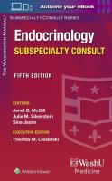 Okładka książki The Washington Manual Endocrinology Subspecialty Consult