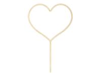 Topper drewniany Serce 23cm. Wydawca: PartyDeco. SmakLiter.pl Opakowanie Topper drewniany Serce 23cm