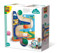 Tor Krokodyl z drewnianą piłką. Wydawca: SES. SmakLiter.pl Opakowanie Tor Krokodyl z drewnianą piłką