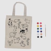 Opakowanie Torba płócienna do kolorowania z farbkami - Farma