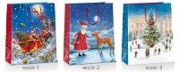 Opakowanie Torba prezentowa Boże Narodzenie 18x10x23cm MIX