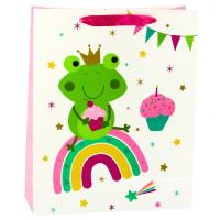 Torba prezentowa żaba 32x26x10cm. Wydawca: Leantoys. SmakLiter.pl Opakowanie Torba prezentowa żaba 32x26x10cm