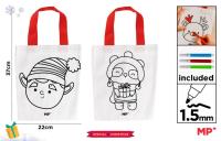 Opakowanie Torba świąteczna do malowania + flamastry - elf