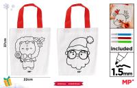 Opakowanie Torba świąteczna do malowania + flamastry - kotek