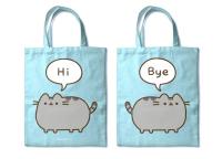 Torba tkana zielona. Wydawca: Pusheen. SmakLiter.pl Opakowanie Torba tkana zielona