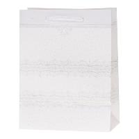 Torebka Lux 14,5x15x6,5cm brokat biała ROZETTE. Wydawca: ROZETTE. SmakLiter.pl Opakowanie Torebka Lux 14,5x15x6,5cm brokat biała ROZETTE