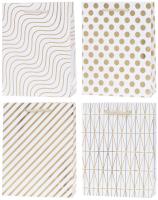 Opakowanie Torebka Lux 18x23x8cm hot-stamp mix ROZETTE 12 szt