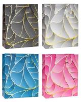 Opakowanie Torebka ozdobna 18x23x8cm hot-stamp mix ROZETTE