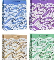 Opakowanie Torebka ozdobna 18x23x8cm hot-stamp mix ROZETTE