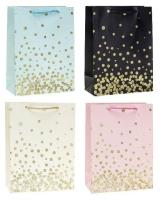 Opakowanie Torebka ozdobna 18x24x8cm hot-stamp mix ROZETTE