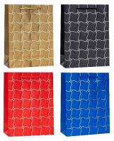 Opakowanie Torebka ozdobna 18x24x8cm hot-stamp mix ROZETTE