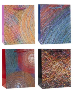 Opakowanie Torebka ozdobna 26x32x10cm brokat mix ROZETTE