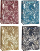 Opakowanie Torebka ozdobna 26x32x10cm hot-stamp mix ROZETTE