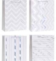 Opakowanie Torebka ozdobna 26x32x10cm hot-stamp mix ROZETTE