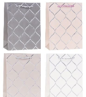 Opakowanie Torebka ozdobna 26x32x10cm hot-stamp mix ROZETTE