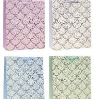 Opakowanie Torebka ozdobna 26x32x10cm hot-stamp mix ROZETTE