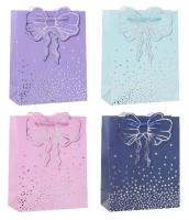 Opakowanie Torebka ozdobna 26x32x10cm hot-stamp mix ROZETTE