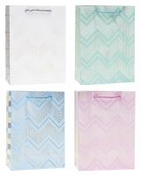 Opakowanie Torebka ozdobna 26x32x10cm hot-stamp mix ROZETTE 12 szt