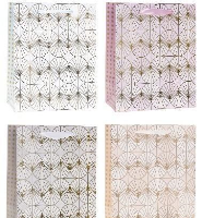Opakowanie Torebka ozdobna 26x32x12cm hot-stamp mix ROZETTE