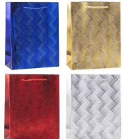 Opakowanie Torebka ozdobna 31x40x12cm hot-stamp mix ROZETTE