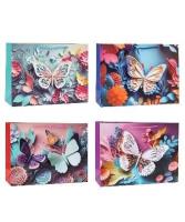 Opakowanie Torebka ozdobna 31x40x12cm pop-up mix ROZETTE