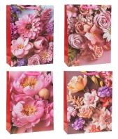 Opakowanie Torebka ozdobna 31x42x12cm brokat mix ROZETTE