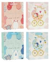 Opakowanie Torebka ozdobna brokat 18x23x8cm mix ROZETTE