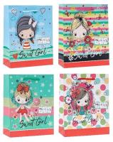 Opakowanie Torebka ozdobna brokat 18x23x8cm mix ROZETTE