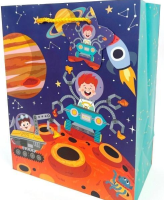 Torebka ozdobna matowa 18x23x10cm Astronauta. Wydawca: Fresh. SmakLiter.pl Opakowanie Torebka ozdobna matowa 18x23x10cm Astronauta