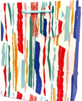 Opakowanie Torebka ozdobna matowa 18x23x10cm Paski