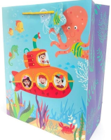 Torebka ozdobna matowa 26x32x12cm Łódź podwodna. Wydawca: Fresh. SmakLiter.pl Opakowanie Torebka ozdobna matowa 26x32x12cm Łódź podwodna