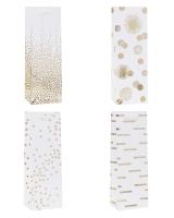 Opakowanie Torebka ozdobna na butelkę 12x35x9cm mix ROZETTE