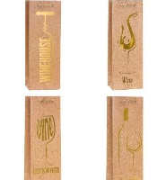 Opakowanie Torebka ozdobna na butelkę 12x35x9cm mix ROZETTE