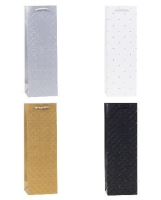 Opakowanie Torebka ozdobna na butelkę 12x36x9cm mix ROZETTE
