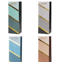 Opakowanie Torebka ozdobna na butelkę 12x36x9cm mix ROZETTE