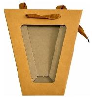 Opakowanie Torebka ozdobna TS-1 - trapez szara - 10x20x10