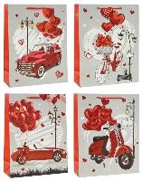 Opakowanie Torebka prezentowa 26x32x10cm mix ROZETTE