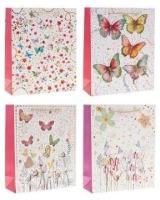 Opakowanie Torebka prezentowa 26x32x10cm Motyle mix