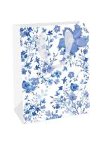 Opakowanie Torebka prezentowa Blue Flowers - niebieskie...