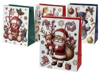 Opakowanie Torebka prezentowa Boże Narodzenie 23x18x9cm MIX